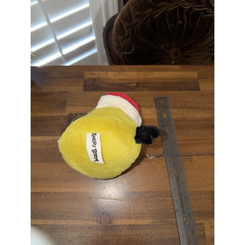 Angry Birds Yellow Bird In Santa Hat Plush 5